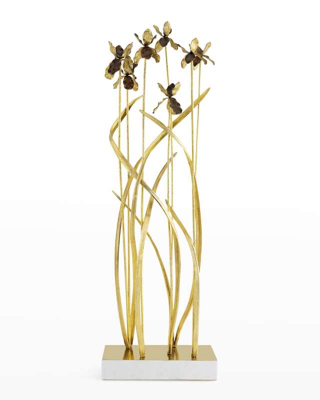 Black Iris Garden Sculpture